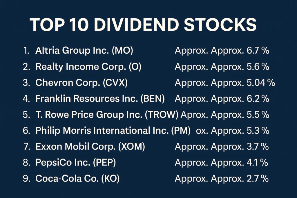 Top 10 Dividend Stocks to Watch in 2025
